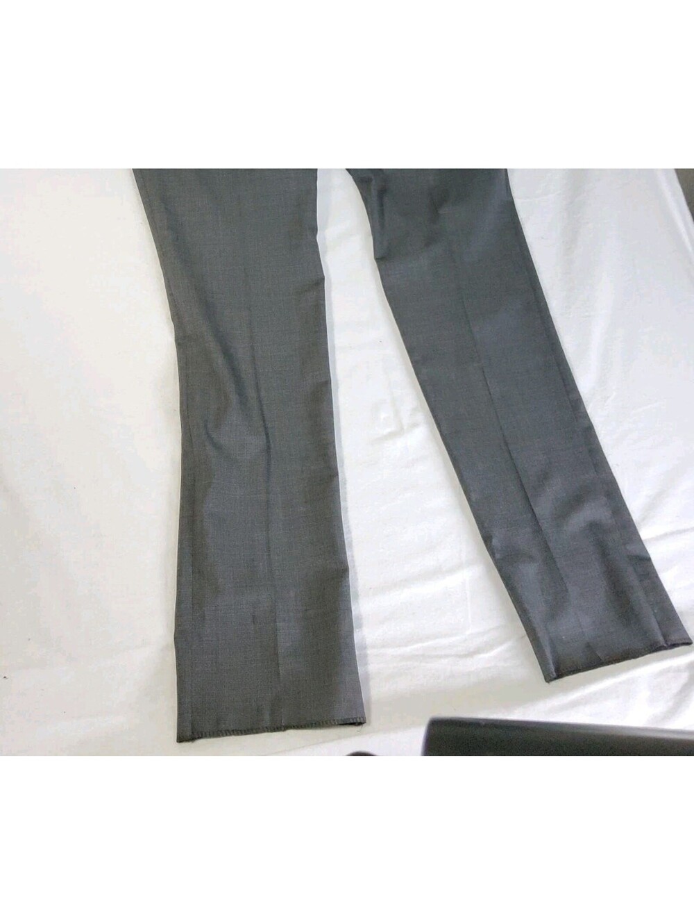 Hart Schaffner Marx New York 100% Wool Dress Pants 44R Unhemmed Gray $155 NWT - Picture 4 of 15